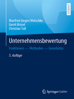 cover image of Unternehmensbewertung